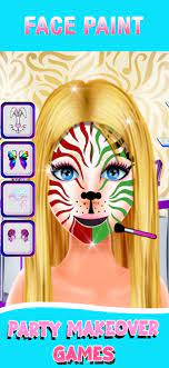 face paint makeup games on the app