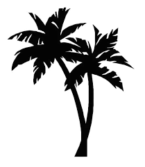 palm tree silhouette cdr dxf pdf ai