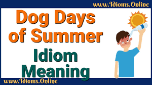 dog days of summer idiom meaning you