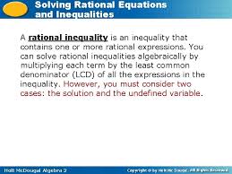 solving rational equations and and