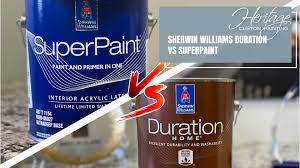 sherwin williams duration vs superpaint