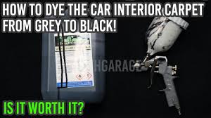 how to dye the car interior carpet from