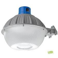 Defiant High Output Dusk To Dawn Grey Outdoor Integrated Led