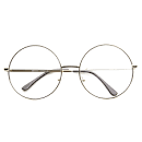 Image result for large round metal-framed glasses