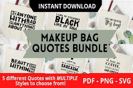 makeup bag es graphic by