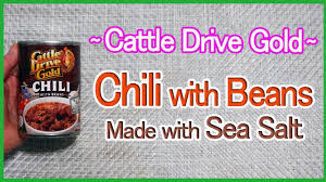 cattle drive gold chili with beans made