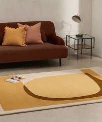 Helvi, grand tapis tufté main 160 x 230 cm, écru et beige | MADE.com
