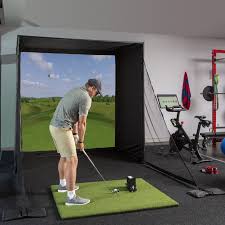 golf simulator screens enclosures
