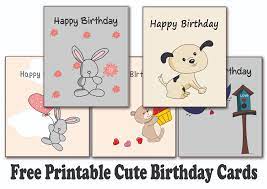 free printable cute birthday cards