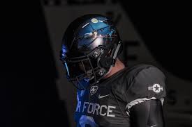 Nike college (air force) men's game football jersey. Air Force Academy Falcons 2018 Air Power Legacy Series Football Uniforms College Football Uniforms Football Uniforms Football Helmets
