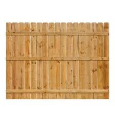 Wooden fencing with free delivery. Wood Fence Panels Wood Fencing The Home Depot