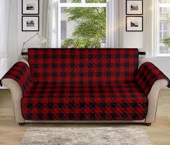 Red And Black Buffalo Plaid 70 Seat