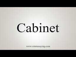 how to say cabinet you