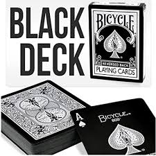 5 out of 5 stars. Amazon Com Black Playing Cards Bicycle Deck By Magic Makers Toys Games