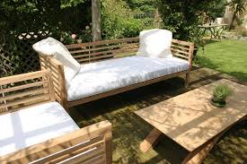 Bespoke Oak Loire Garden Bench Day Bed