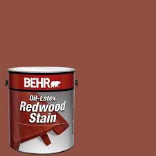 Behr Redwood Oil Latex 1 Gallon Solid C