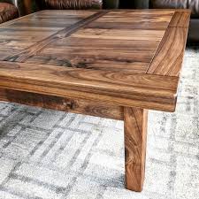 Walnut Coffee Table 3 Ft X 3 Ft Made