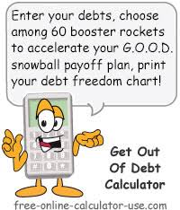 Get Out Of Debt Calculator For Creating A Fast Payoff Plan