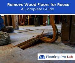 how to remove hardwood floors for reuse