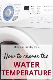 laundry basics choosing water