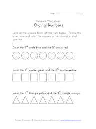 Ordinal Numbers Printable All Kids Network