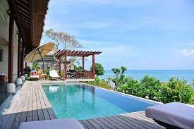 luxury beachfront private pool villas