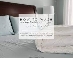 how to wash a comforter or duvet at