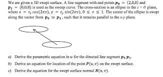 3d Swept Surface A Line Segment