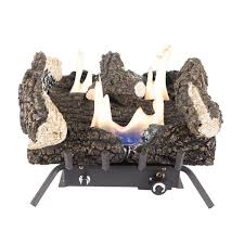 vent free dual fuel gas fireplace logs