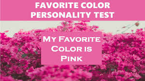 pink favorite color personality test