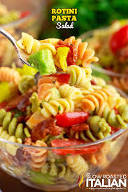 rotini pasta salad with avocado the