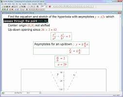 Hyperbola Equation And Graph From