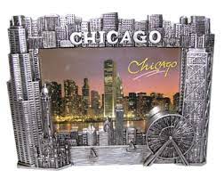 chicago picture frame pewter look 4x6