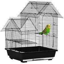 Pawhut Metal Bird Cage With Stand For
