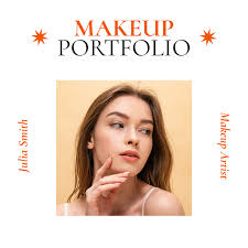 makeup portfolio with young attractive