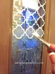 diy glass etching to keep privacy in