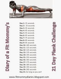 Diary Of A Fit Mommy 21 Day Plank Challenge Plank Workout