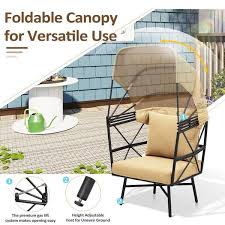 Aluminum Outdoor Patio Egg Lounge Chair