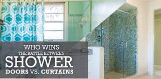 Shower Doors Vs Shower Curtains Who