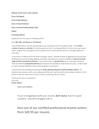 makeup artist cover letter template