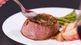 beef fillets with cognac onion sauce