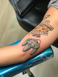 Pressing the a button while near an opponent will put you in a grapple. N64 Controller By Erin Odea At Colorfast Studios In West Palm Beach Fl Tattoos