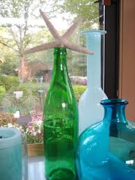Repurposed Empy Recycled Wine Bottles