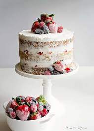Naked Cake with Candied and Sugared Berries - Ashlee Marie - real fun with  real food