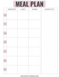 20 Meal Planning Templates That Will Melt The Stress Away