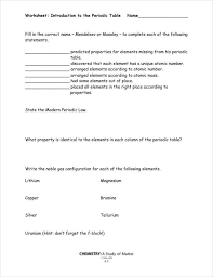 8 periodic table worksheet templates pdf