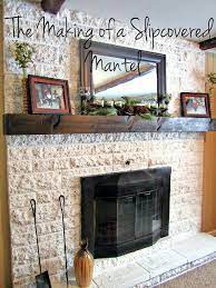 The Making Of A Slip Covered Mantel