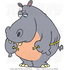 Cartoon Big Hippo Measuring His Waist with a Short Tape | Book art, Cartoon,  Hippo
