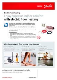 electric floor heating danfoss pdf