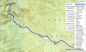 topographic maps and route